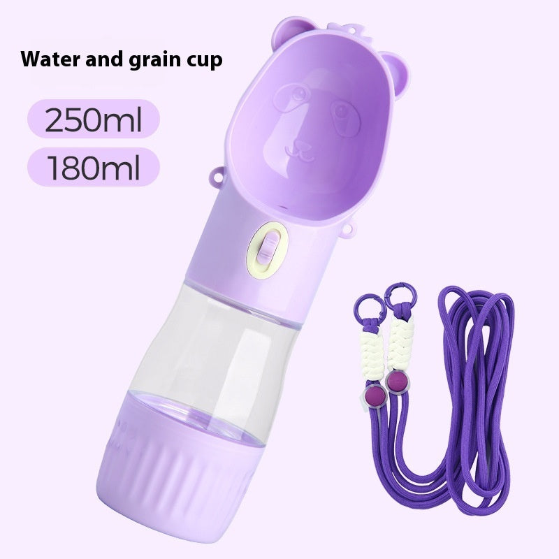 Practical 2-in-1 Water Bottle with Food Container