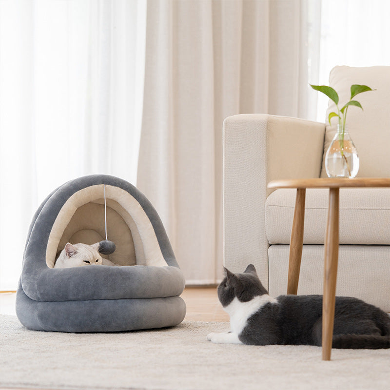Warm Cat House with Soft Mattress | Pawtopia