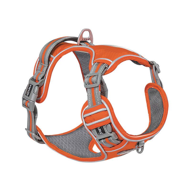 No-Pull Reflective Dog Harness for Safe Night Walks