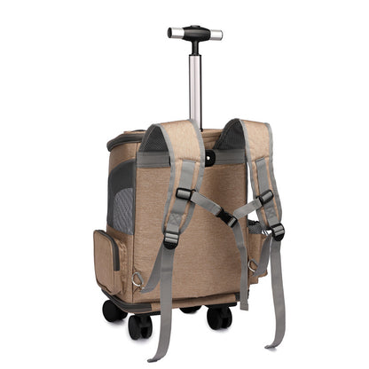 Pet Trolley with Space Capsule Design for Travel