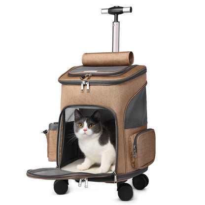 Pet Trolley with Space Capsule Design for Travel