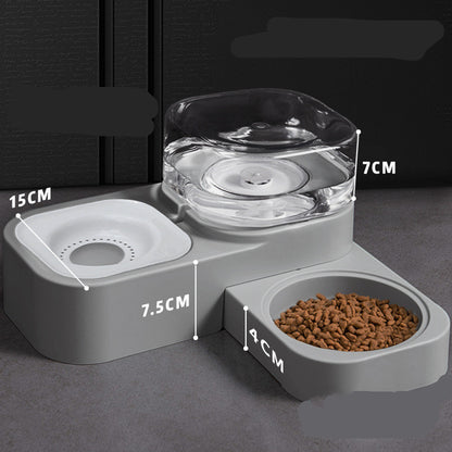 Automatischer 2-in-1-Wasserspender und Futterautomat für Haustiere | Selbstnachfüllend