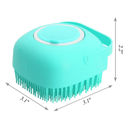 Pet Shampoo Massage Brush for Grooming