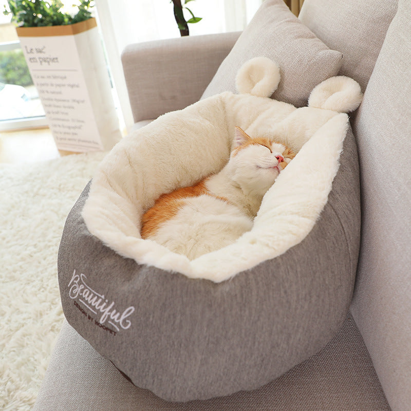 Warm Soft Dog Bed for Comfortable Sleep