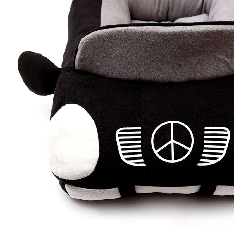 Car-Shaped Plush Pet Bed for Cats &amp; Small Dogs