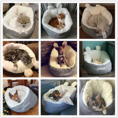 Warm Soft Dog Bed for Comfortable Sleep