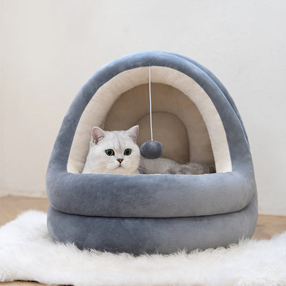 Warm Cat House with Soft Mattress | Pawtopia