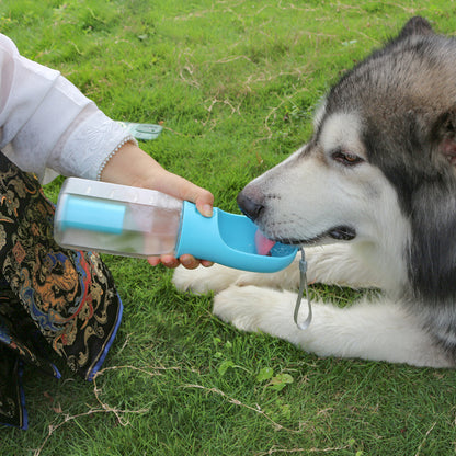 Portable Dog Water Bottle with Waste Bag Dispenser