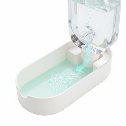 Portable Dog Water Bottle with Food Container