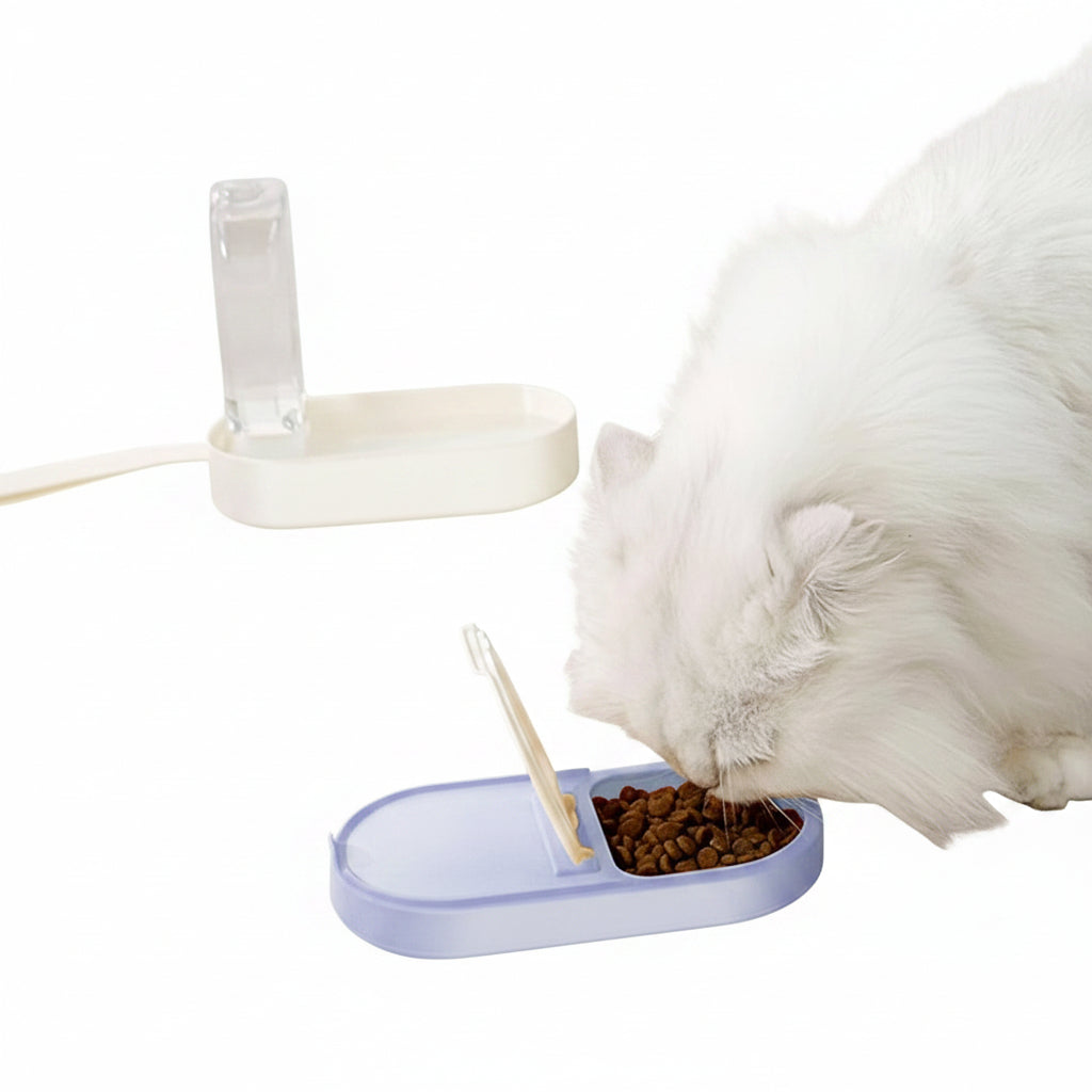 Portable Dog Water Bottle with Food Container
