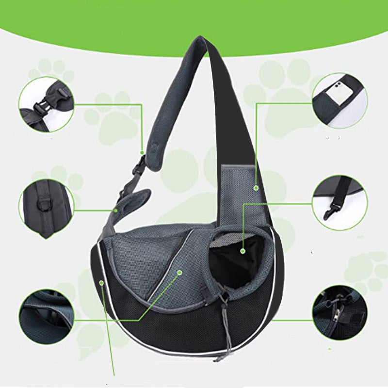 Breathable Pet Crossbody Carrier Bag