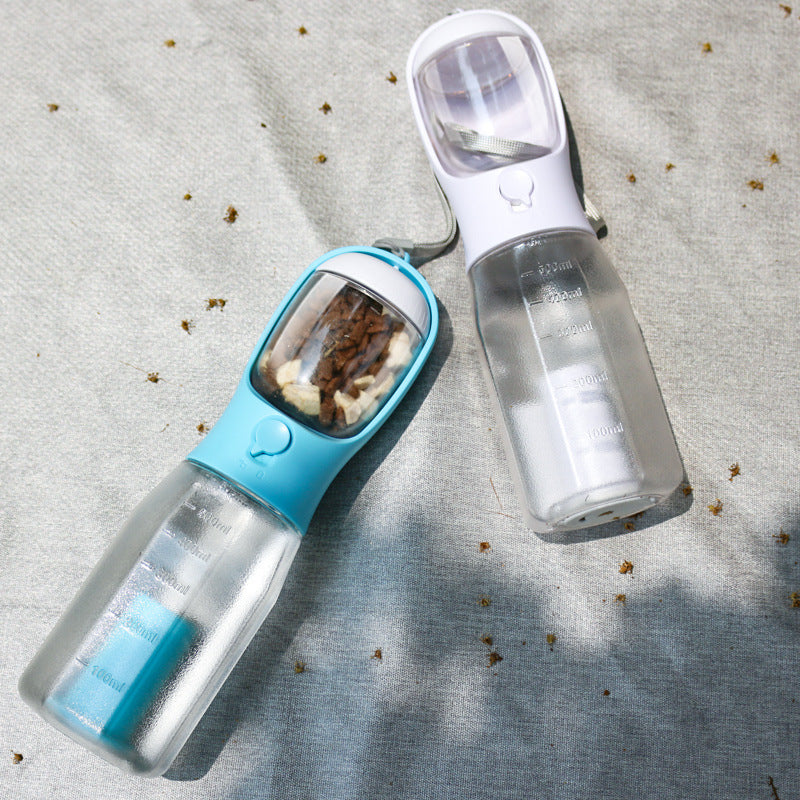 Portable Dog Water Bottle with Waste Bag Dispenser