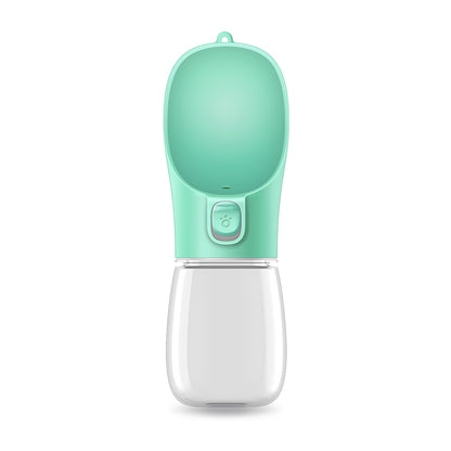 Portable Dog Water Bottle with Built-in Bowl