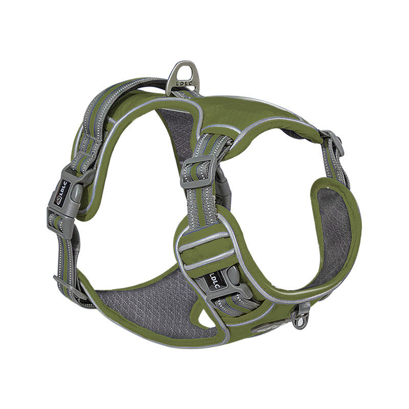 No-Pull Reflective Dog Harness for Safe Night Walks