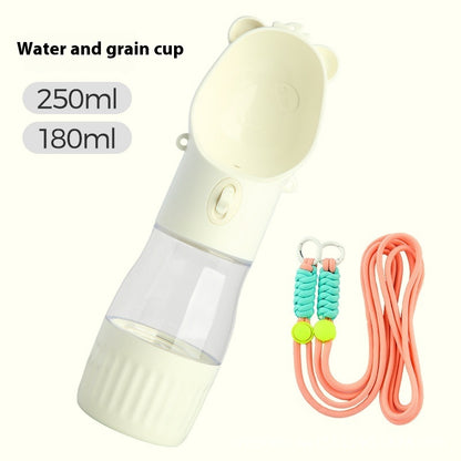 Practical 2-in-1 Water Bottle with Food Container