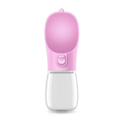 Portable Dog Water Bottle with Built-in Bowl