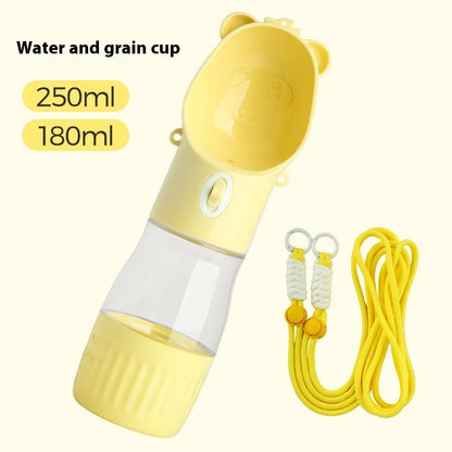 Practical 2-in-1 Water Bottle with Food Container
