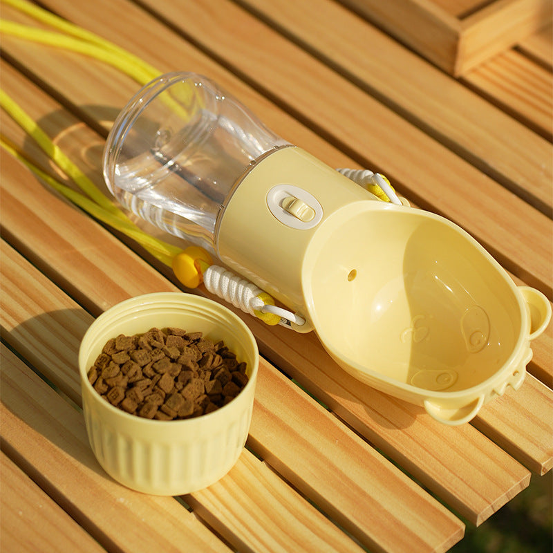 Practical 2-in-1 Water Bottle with Food Container